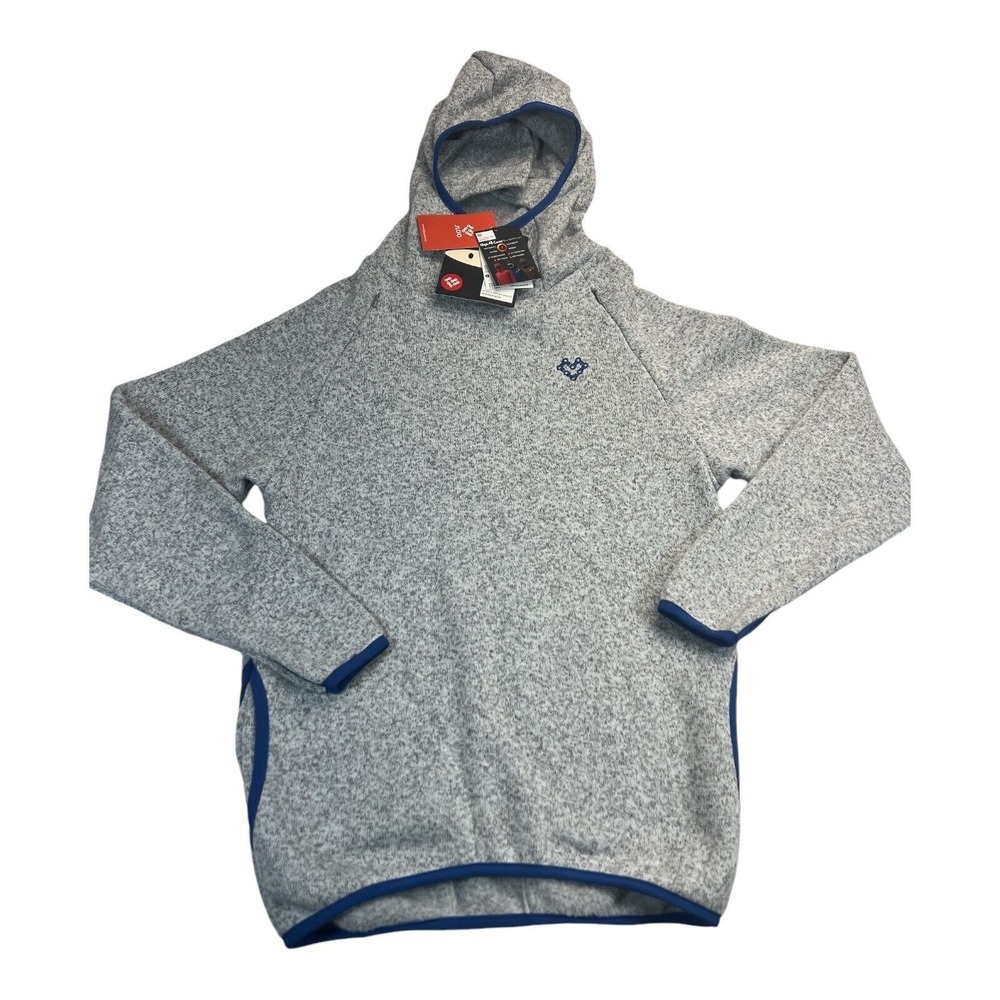 SLOO Ninja All-Cover Hoodie Gray Blue Trim‎ Pullover Mens Size M